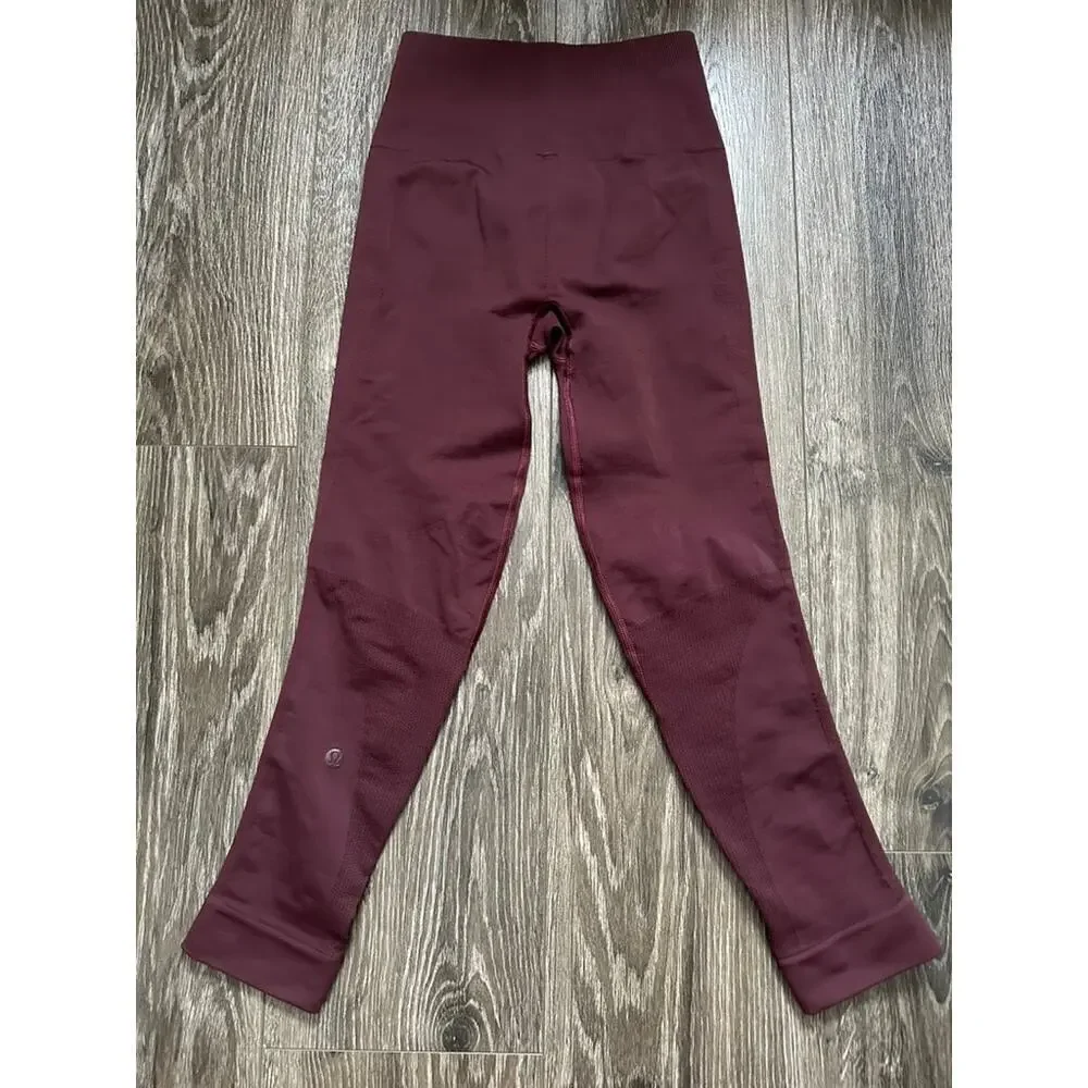 Lululemon Ebb To Street Pant size 4 Black Cherry